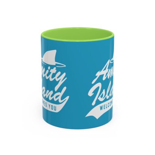 🦈 Amity Island Color Accent Mug – Welcomes You (and the Shark) - Image 21