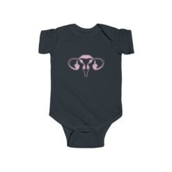 🩷 Ovaries with Middle Fingers Baby Bodysuit – Small but Mighty