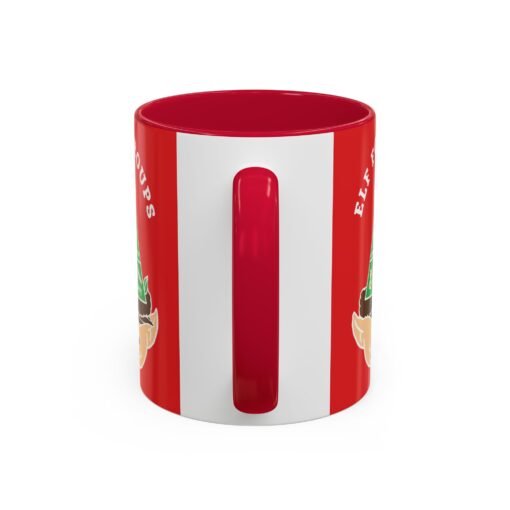 ☕🍬 Elf Food Groups Color Accent Mug – Sweet Sips from the North Pole - Image 43
