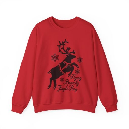 🦌✨ Flying Branchy Jingle Pony Unisex Sweatshirt – Absurdly Festive & Proud of It - Image 16