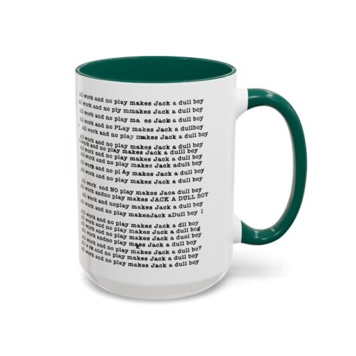 ☕ All Work and No Play Color Accent Mug – A Sip of Madness - Image 62