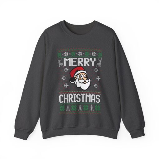🎅🎄 Merry Christmas Santa Unisex Sweatshirt – Classic Cheer in Ugly Sweater Style - Image 13
