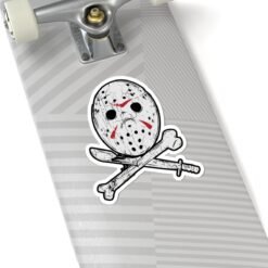 Alternative view of 🔪🏕️ Camp Slasher Indoor Sticker – Stick with Scary Style