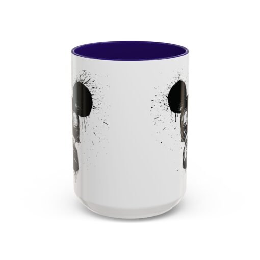 🐭☣️ Gas Mask Mouse Accent Mug – Sip with a Side of Strange - Image 53