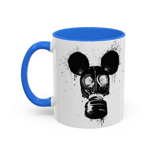🐭☣️ Gas Mask Mouse Accent Mug – Sip with a Side of Strange - Image 20