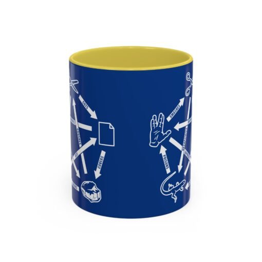 ☕🖖🪨📄✂️🦎 Rock Paper Scissors Lizard LLAP Color Accent Mug – Sip Long and Prosper - Image 45