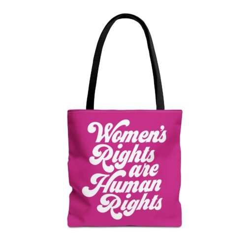 ✊💜 Women's Rights Are Human Rights Tote Bag – Equality On Your Shoulder - Image 5
