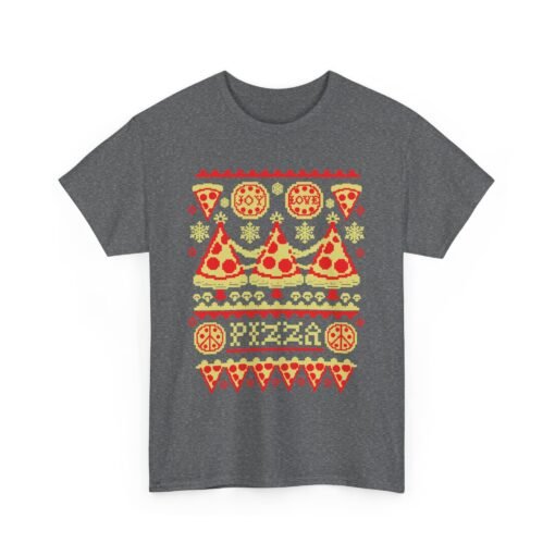 🍕🎄 Pizza Party Ugly Christmas Sweater T-Shirt – Extra Cheese, Please! - Image 16