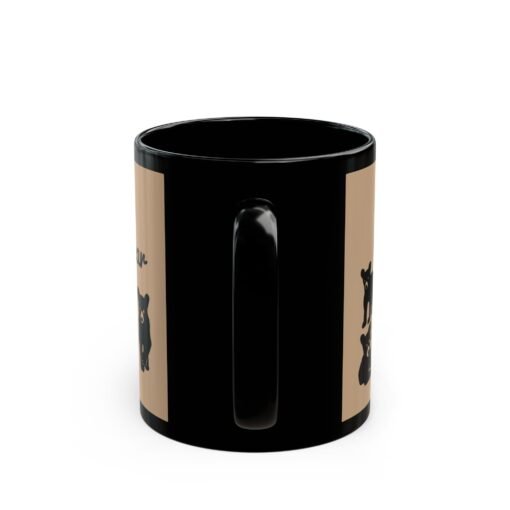 ☕🐻👨‍👧‍👦 Papa Bear Black Mug – Strong Brew for the Head of the Den - Image 5