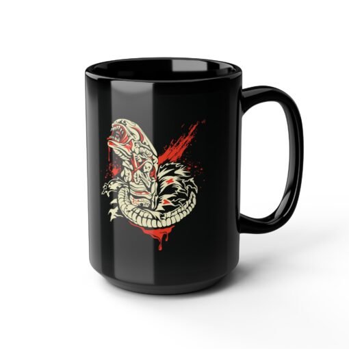 👶👽 Xenomorph Baby Black Mug – Cute, Creepy, and Caffeinated - Image 15