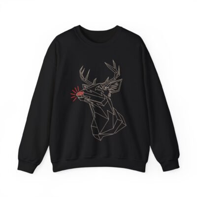 🦌 Polygon Rudolph Unisex Sweatshirt – Modern Cheer, Classic Comfort