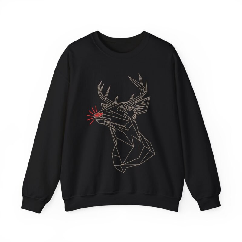 🦌 Polygon Rudolph Unisex Sweatshirt – Modern Cheer, Classic Comfort