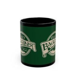 Alternative view of 🌿 Elect Baggins for The Shire Black Mug – Vote for Second Breakfast