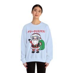 🎄 Kawaii Santa Unisex Sweatshirt – メリークリスマス, Cutified - Image 4