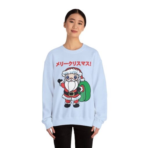 🎄 Kawaii Santa Unisex Sweatshirt – メリークリスマス, Cutified - Image 4