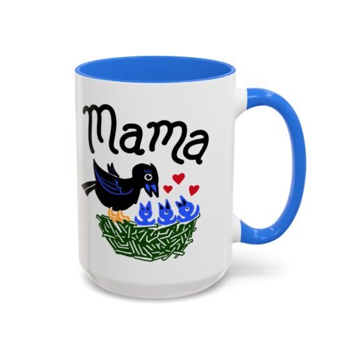 ☕ Mama Bird Color Accent Mug – Love From Above - Image 58