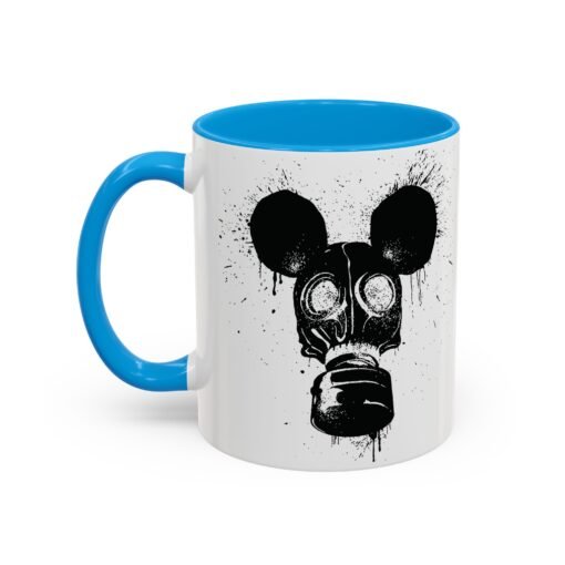 🐭☣️ Gas Mask Mouse Accent Mug – Sip with a Side of Strange - Image 32