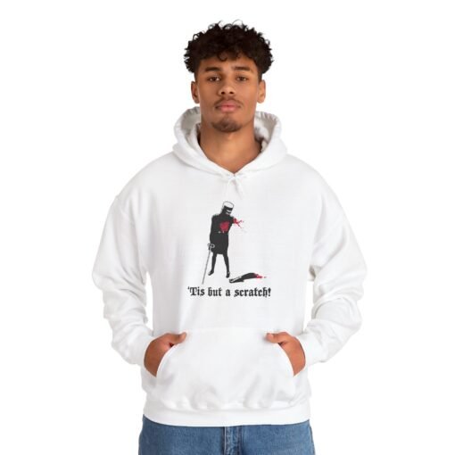 ⚔️ 'Tis But a Scratch Unisex Hoodie – Monty Python-Approved Resilience - Image 2