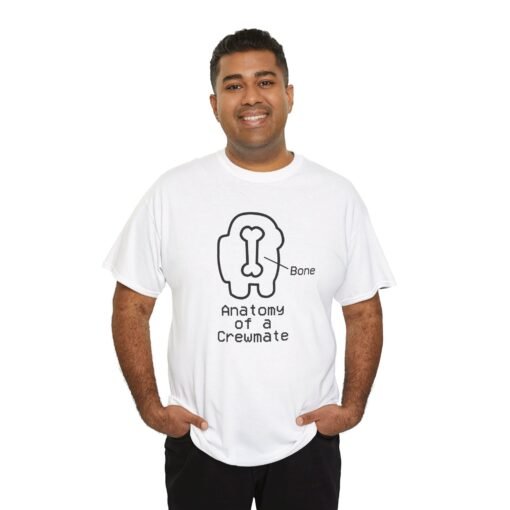 🔍🩻 Anatomy of a Crewmate Unisex T-Shirt – One Bone. Endless Mystery. - Image 7