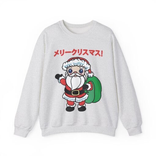 🎄 Kawaii Santa Unisex Sweatshirt – メリークリスマス, Cutified - Image 11