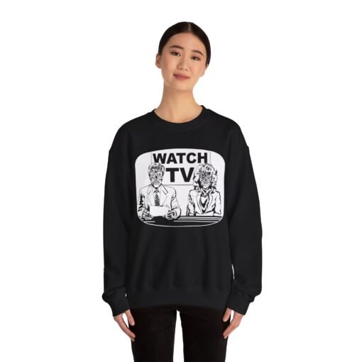 📺👽 Watch TV Unisex Sweatshirt – A Chilling Nod to They Live - Image 3