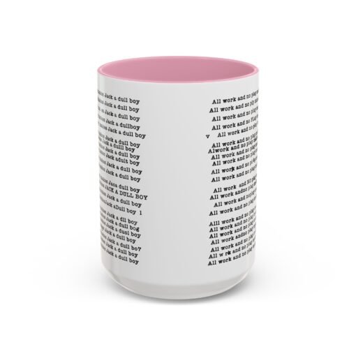 ☕ All Work and No Play Color Accent Mug – A Sip of Madness - Image 81