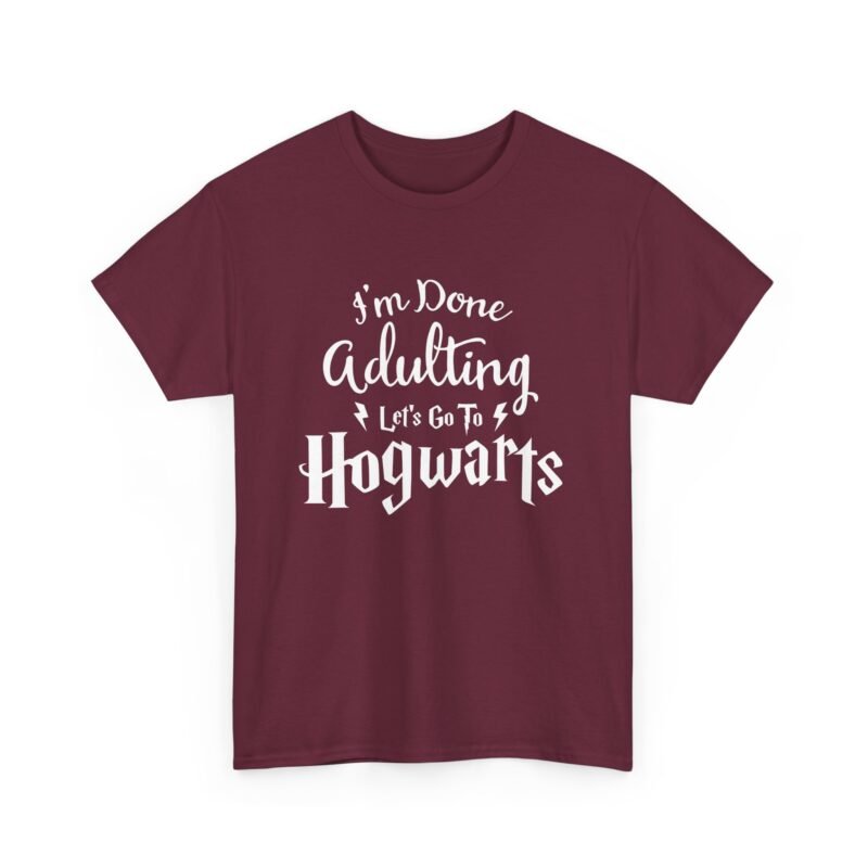 🧙‍♂️📚 I’m Done Adulting Unisex T-Shirt – Let’s Go Somewhere Magical