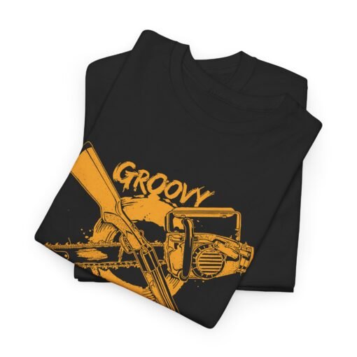 🪓🔫 Groovy Unisex T-Shirt – Hail to the King, Baby - Image 2
