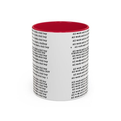 ☕ All Work and No Play Color Accent Mug – A Sip of Madness - Image 41