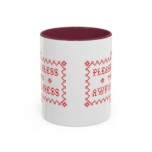 🧵☕ Please Bless This Awful Mess Accent Mug – Sip Through the Chaos - Image 33