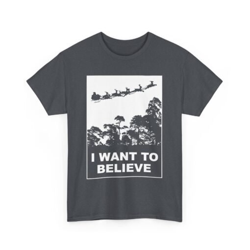 🎅🛸 I Want to Believe (In Santa) Unisex T-Shirt – Holiday Magic Meets Mulder Vibes - Image 16