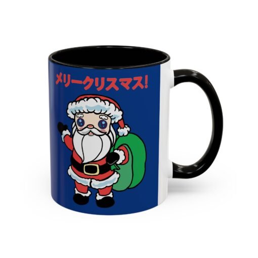 ☕ Kawaii Santa Color Accent Mug – メリークリスマス with Every Sip - Image 6