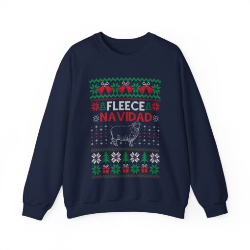 🐑🎄 Fleece Navidad Unisex Sweatshirt – Warm Wishes & Woolly Laughs - Image 13