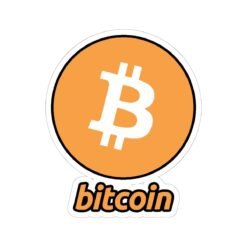 ₿💻 Bitcoin Indoor Sticker – Stick It and HODL