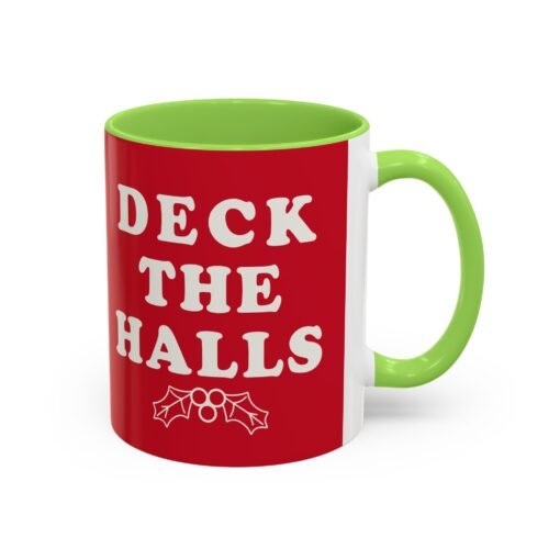 ☕ Deck the Halls Color Accent Mug – Sip Into the Season - Image 10