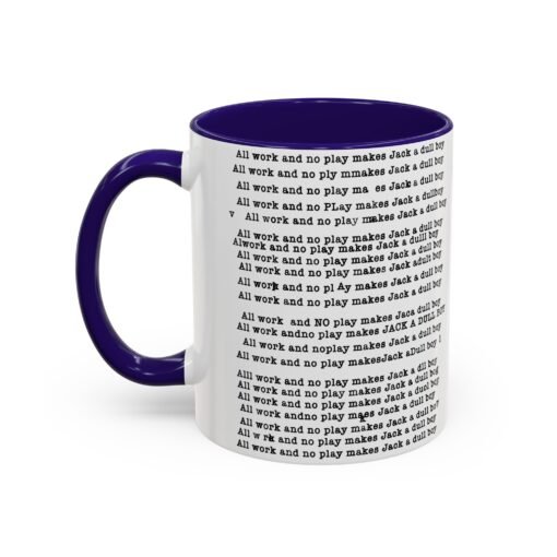 ☕ All Work and No Play Color Accent Mug – A Sip of Madness - Image 12