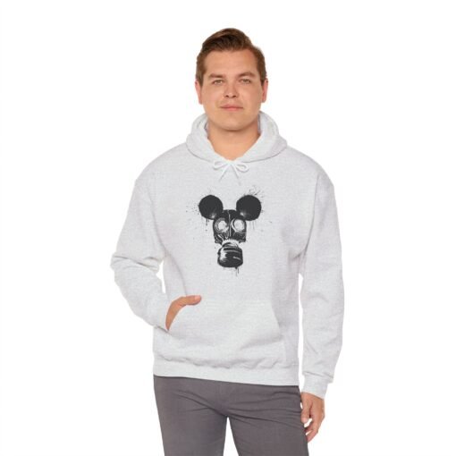 🐭☣️ Gas Mask Mouse Unisex Hoodie – Strange Style, Maximum Comfort - Image 9