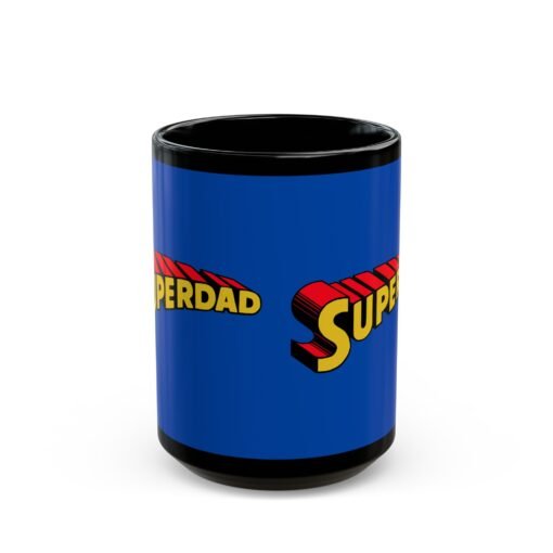 ☕🦸‍♂️💥 Superdad Black Mug – Fuel for the Everyday Hero - Image 7