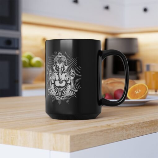 ☕ Ganesh Black Mug – Sip with Wisdom and Blessings - Image 13