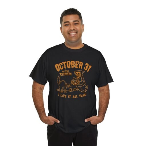 🎃🕸️ October 31st Is For Tourists Unisex T-Shirt – Everyday Is Halloween - Image 7