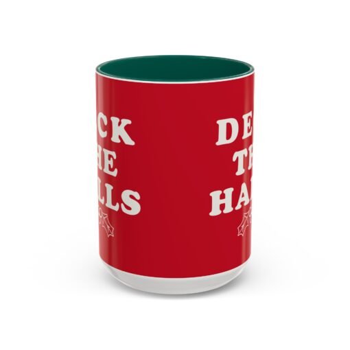 ☕ Deck the Halls Color Accent Mug – Sip Into the Season - Image 29