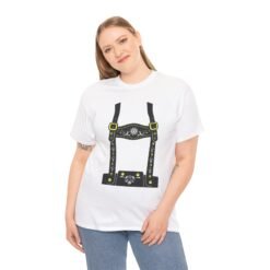 Alternative view of Lederhosen | Gildan | Unisex | Heavy Cotton | T-Shirt | Funny | Cheap Costume | Oktoberfest | Party | Gift