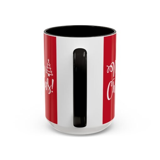 ☕ Merry Christmas Color Accent Mug – Sip the Season in Style - Image 19