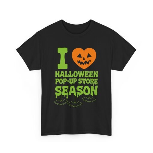 🎃🛍️ I Love Halloween Pop-Up Store Season Unisex T-Shirt – Spooky Shopping FTW