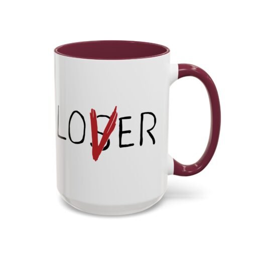 ☕ Loser / Lover Color Accent Mug – One Sip, Two Stories - Image 18