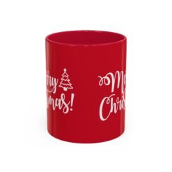 Alternative view of ☕ Merry Christmas Color Accent Mug – Sip the Season in Style