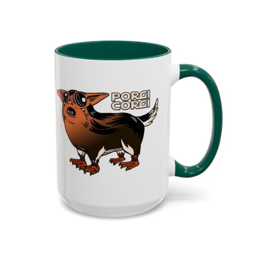 ☕🐶🐧✨ Porgi Corgi Color Accent Mug – Sip with Galactic Cuteness - Image 62