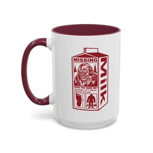 🦶🥛 Missing Bigfoot Color Accent Mug – Sip Like a Legend - Image 20