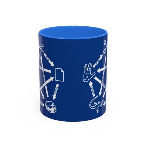 ☕🖖🪨📄✂️🦎 Rock Paper Scissors Lizard LLAP Color Accent Mug – Sip Long and Prosper - Image 13