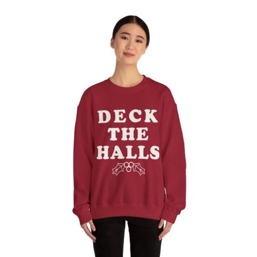 🎄 Deck the Halls Unisex Sweatshirt – Cozy Cheer, Classic Holiday Vibes - Image 4